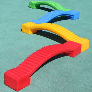 幼儿园独木桥塑料平衡板踩踏石儿童前庭玩具感统训练户外活动器材