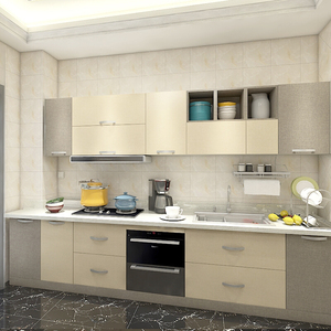 海尔(haier home) 时光知味套餐 整体橱柜定制简约石英石厨房装修