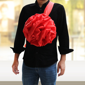 中式新郎红绣球