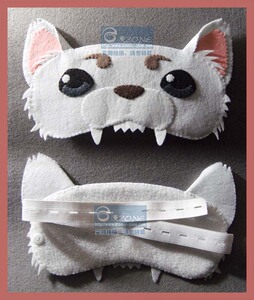 漫zone 手工diy 不织布材料包 银魂 眼罩 定春 头围可调节