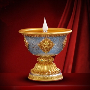 电子酥油灯充电led仿真藏式佛教3d火焰供佛灯家用电子酥油灯家用