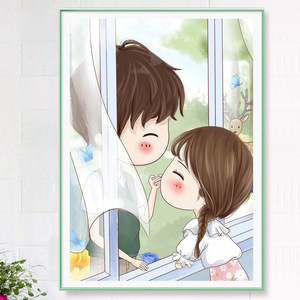 十字绣卡通人物一对