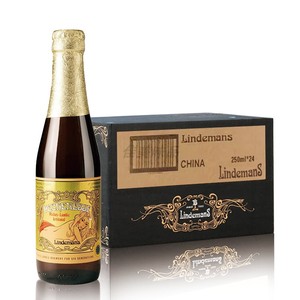 比利时进口Lindemans林德曼桃子水果精酿啤酒酸甜女士果味酒24瓶