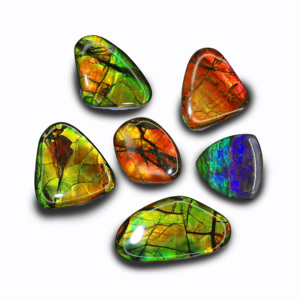 bc3加拿大斑彩石斑彩螺石梦幻炫彩天然彩色宝石吊坠18k金定制新品