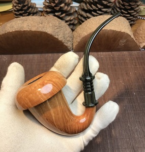 爱茵坊手工作品 石楠木葫芦斗 高端订制 烟斗 男士烟具