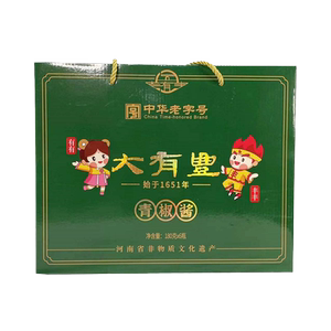河南商丘特产新大有丰酱菜厂出品青椒酱180g*6瓶礼盒装咸菜下饭菜
