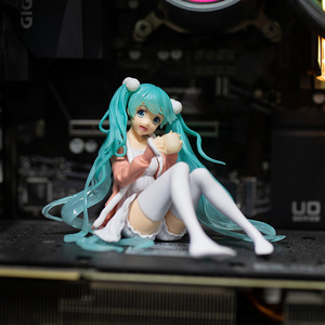 优质版初音未来手办女车载机箱办公动漫二次元模型摆件美少女公仔