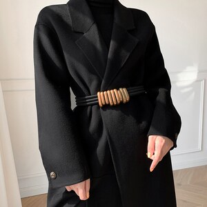 法式优雅女式西装腰封轻奢时尚设计感小众帅气个性多圈配大衣腰带