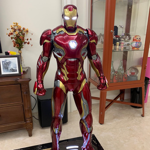 漫威钢铁侠mk45大型手办树脂盔甲模型1/2全身像客厅收藏摆件送礼
