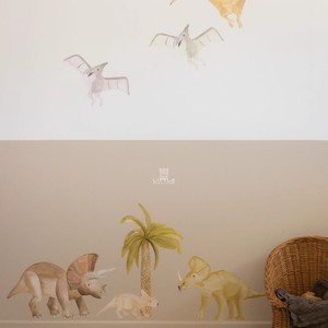 Little现货丹麦thatsmine 婴儿儿童房间布置可爱植物墙贴动物世界