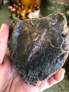 黑龙江天然草花玉桫椤玉原石雕刻料摆件367克