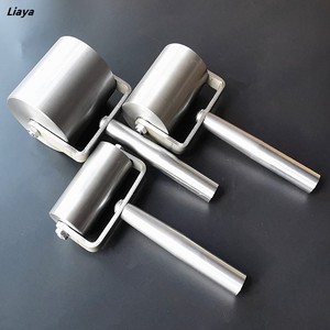 防水卷材压辊压边滚封边施工工具搭边接缝压轮双轴承金属大铁滚轮