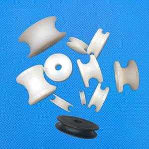 现货u槽滑轮塑料过线轮尼龙导轨轮凹槽绕线轮小滑轮圆管轨道滑轮