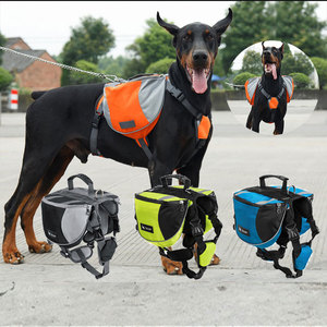 宠物狗自背书包中大型犬杜宾灵缇惠比特外出旅行驮训练用品牵引包