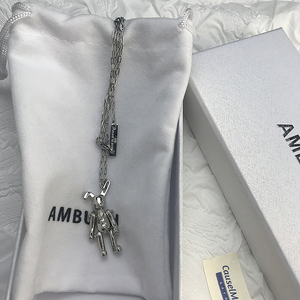 ambush折耳兔子项链吊坠嘻哈日本潮牌男女复古小众设计感肖战同款