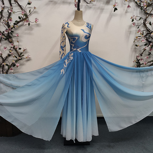 燕子舞新款桃李杯古典舞鹊桥仙独舞演出服民族舞蹈服女艺考服定制