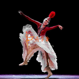 000人付款淘宝2020新疆舞哈萨克族女子大漠红柳舞蹈服装服饰艺考演出