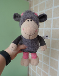 正品nici!经典咩咩羊 灰色小羊公仔 25cm款 双水洗标