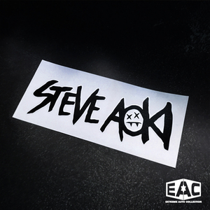 史蒂夫青木steve aoki电音dj标志镂空车窗改装笔记本汽车贴纸车贴