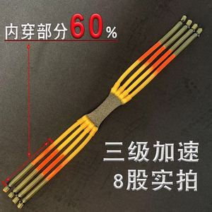 暴力三级加速八股3060内穿皮筋弹弓圆皮8猎鹰野战狼大威力强耐用