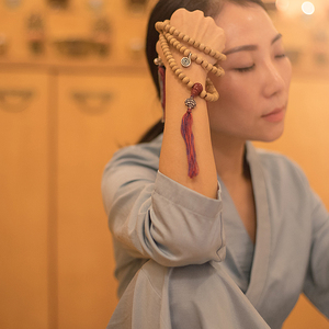 afeng_xixi淘宝五台山六道木手串108颗老料原木降龙木念珠男女佛珠