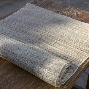 手工夏布漆艺胎布粗布古琴裹布佛像防开裂苎麻布全麻diy隔帘布料