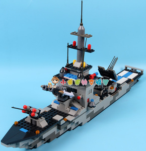 w8421 出欧洲兼容乐高 小颗粒432粒积木拼装 超酷驱逐舰 6岁 .
