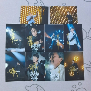 2022年4月声生不息林子祥李克勤林晓峰 亲笔签名6寸照片 12寸海报