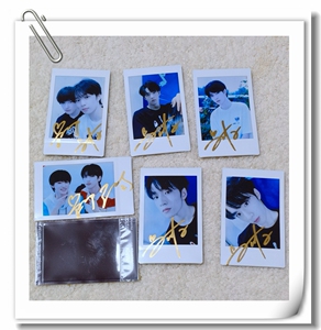 2021年10月tnt 刘耀文宋亚轩自拍照亲笔签名3寸拍立得照片6款可选