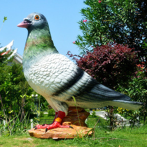 花园庭院装饰品鸽子摆件鸟类模型景观小品雕塑白鸽树脂工艺品礼物