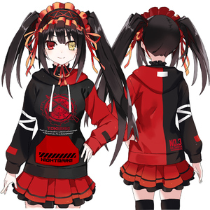 漫趣动漫约会大作战周边衣服时崎狂三潮流卫衣二次元冬季外套