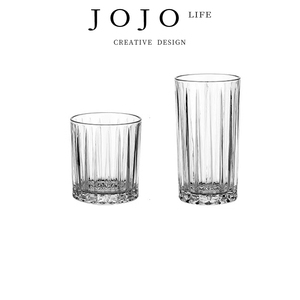 JOJO'S L. PD.Hidden.杯具玻璃复古条纹高档精致咖啡杯 | 隐休
