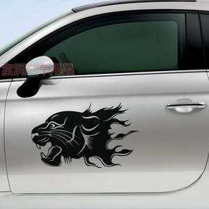 老虎贴纸车贴