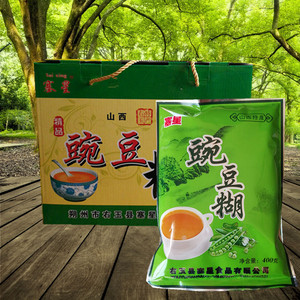 山西右玉特产塞星豌豆糊 豌豆面 熟豆面 糊糊面400g*6袋礼盒包邮