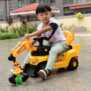 儿童电动挖掘机可坐可骑人大号宝宝玩具车钩挖机模型工程车挖土机