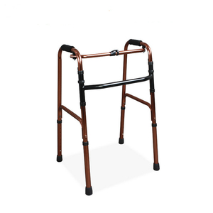 新款残疾人铝合金助行器折叠老人四脚拐杖助步器用品康复器械