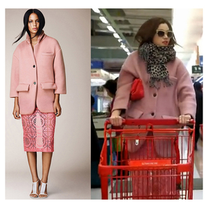 加厚韩剧全智贤同款 千颂伊双面羊绒大衣中款尼子毛呢外套女生冬