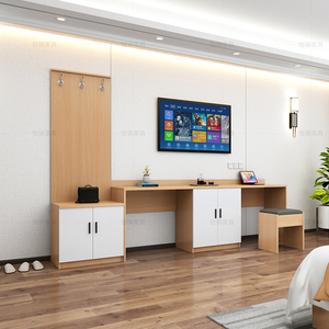 酒店宾馆电视柜行李柜组合现代简约旅馆民宿专用标间全套定制桌子