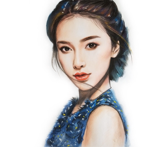 画像定制手绘色粉画人物画彩铅肖像画定制头像转照片手绘礼物