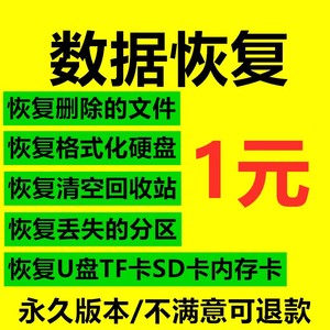 嗨电脑格式U盘内存卡SD卡硬盘大师数据恢复软件工具图片文件文档