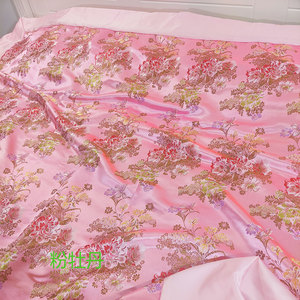 厂杭州丝绸被套结婚被罩织锦软缎老式绸缎面中国风被面缎子被里促