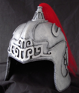 古代盔甲铠甲配件 仿银盔 舞台道具,影视道具