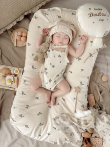 新生宝宝床中床 婴儿哄睡床垫舒适宝宝仿子宫睡防惊跳床纯棉全包