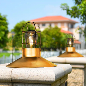 太阳能门柱灯圆形