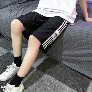 adidas阿迪达斯短裤男女夏季新款运动裤排扣休闲五分裤中裤三叶草