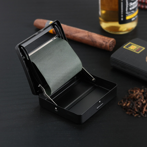 753 70mm金属卷烟器 8MM粗金属烟盒手卷烟器盒式