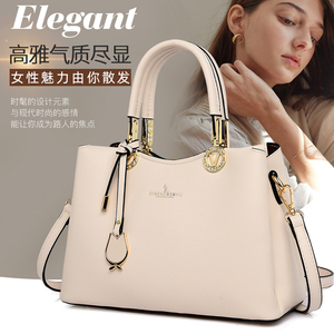 母亲节礼物蒂森袋鼠时尚女士2022新款中年真皮包包妈妈手提斜挎包