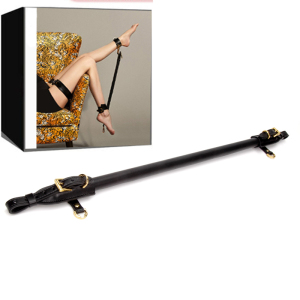 sm虐真皮手脚铐一字张分开腿器sp下体调教束缚后入强制拘束固定架