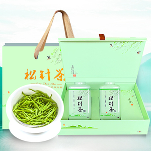 武功玉叶特级新茶武功山茶叶江西萍乡万龙山松针毛尖绿茶送礼盒装