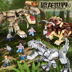兼容乐高恐龙系列侏罗纪公园暴虐龙霸王龙儿童拼装积木男孩子玩具